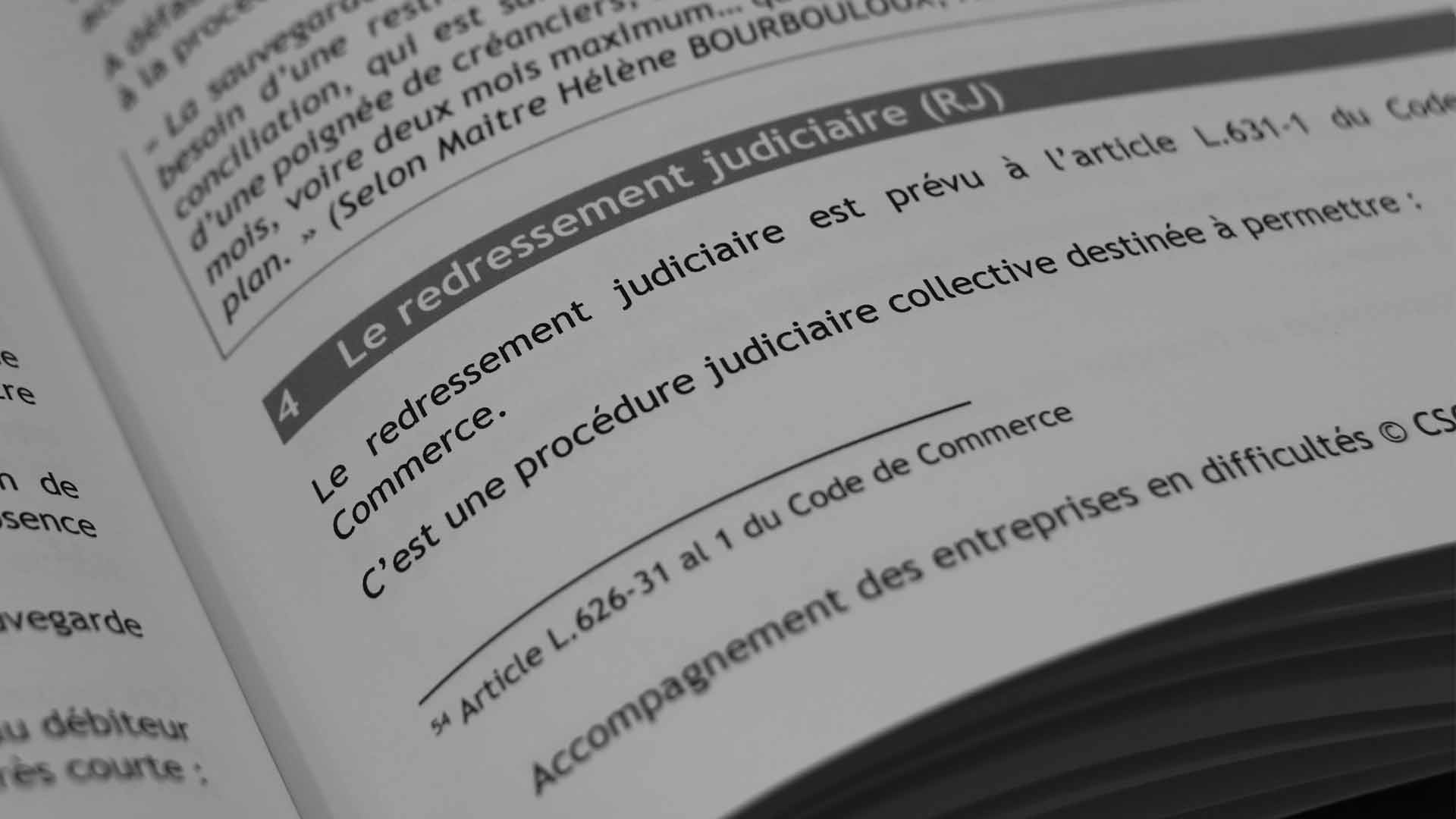 La comptabilité des dettes en Redressement Judiciaire Groupe CA2